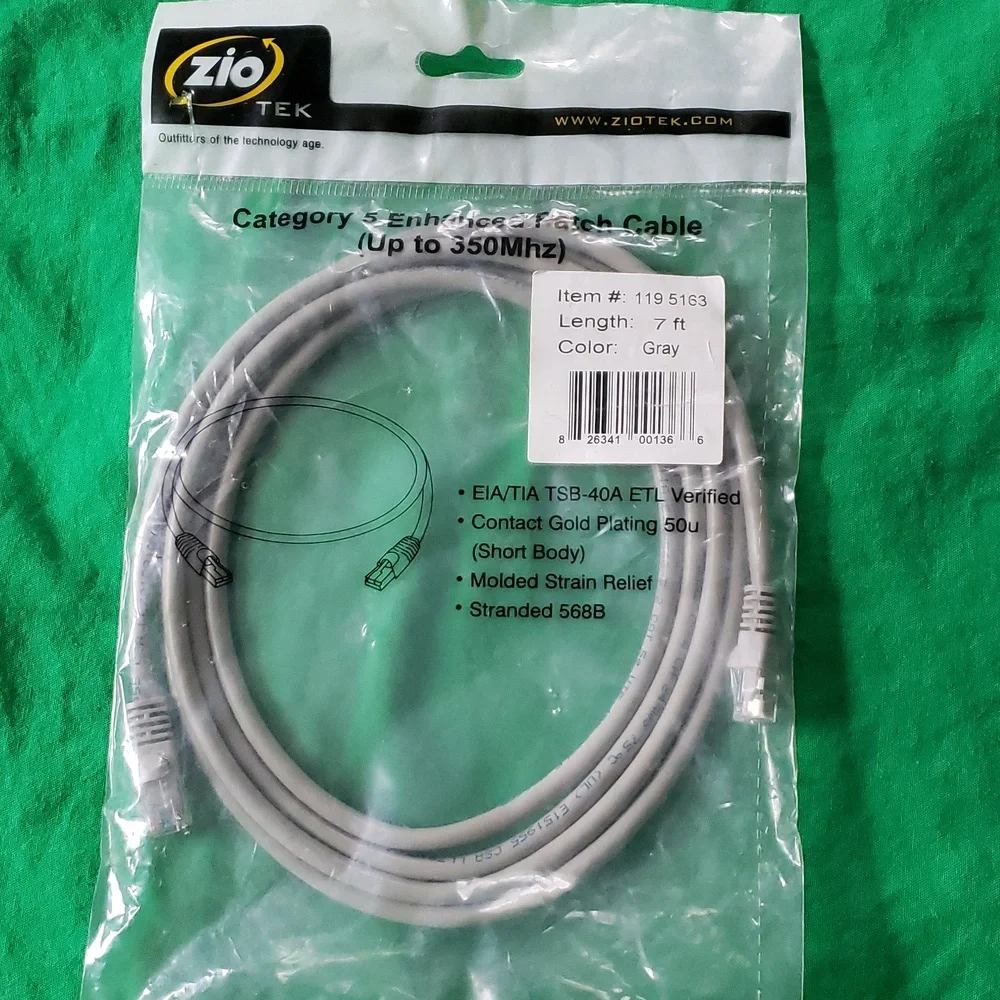 Bundle of Cat 5 Ethernet Patch Cables 5 (3ft) 3(6ft) 1(7ft) 1(14ft)
